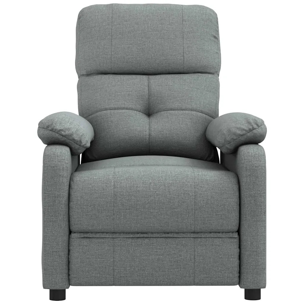 Divano Sedia-Poltrona Reclinabile in Tessuto Grigio Scuro 683691