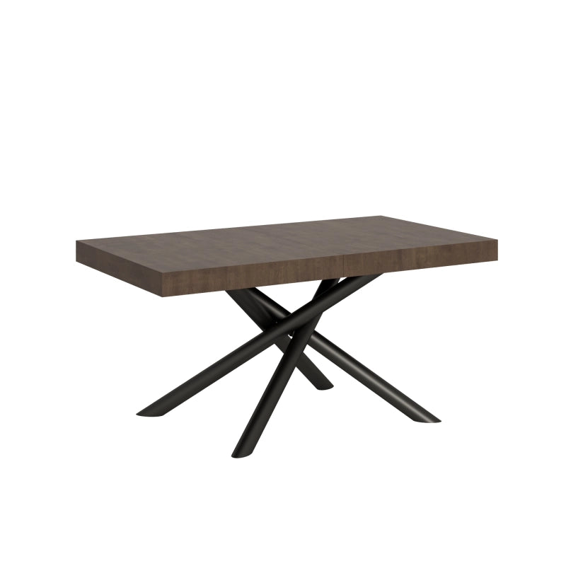Tavolo allungabile 90x160/264 cm Famas telaio Antracite - Noce