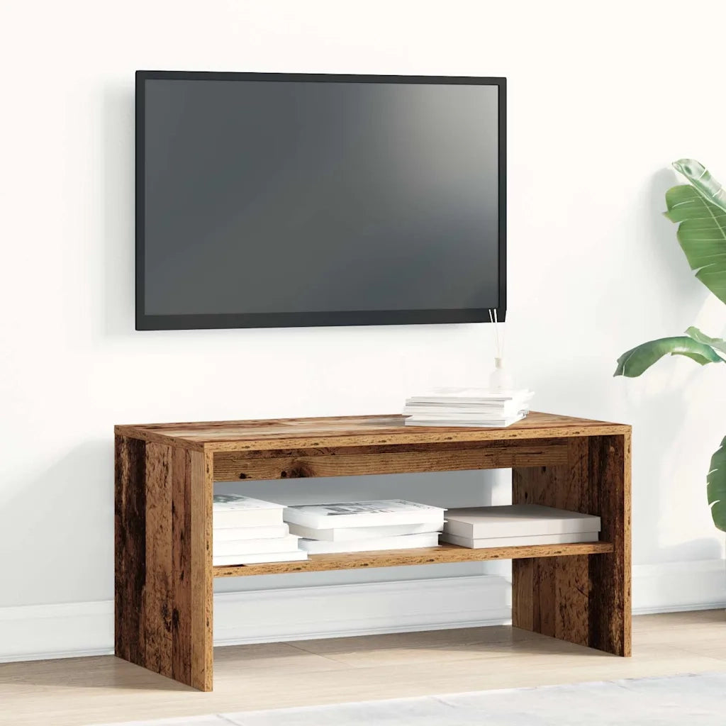 Mobile Porta TV Legno Antico 80x40x40 cm in Legno Multistrato 859116