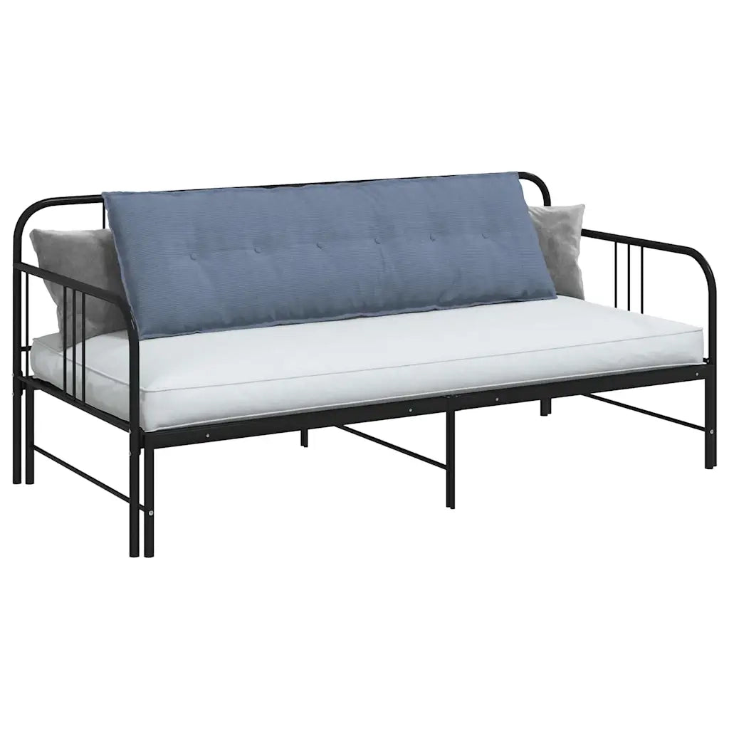 Cuscino per Schiena Blu 160 x 50 cm Tessuto in Cords 42014911