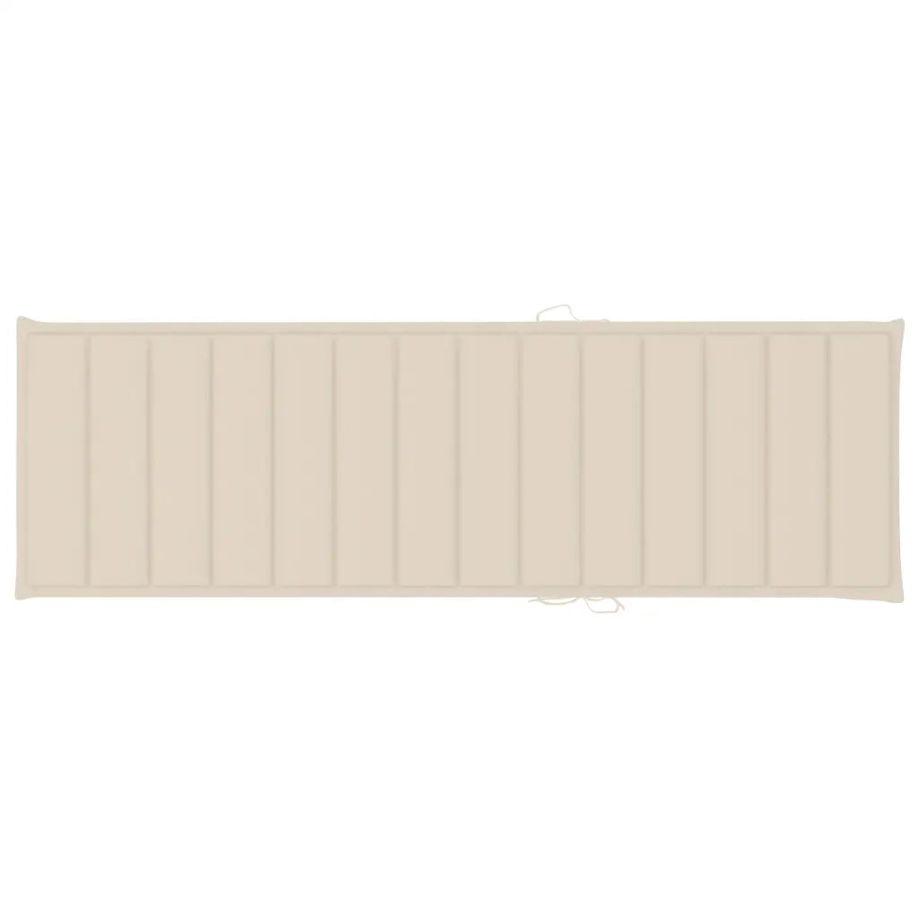 Lettino Prendisole da Giardino con Cuscino Massello di Acacia cod mxl 62885
