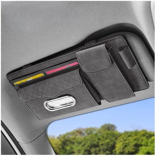 Organizzatore per Auto - Sostegno per Carte Raffreddabile - Borsa Multifunzionale per l'Organizzazione - Adatto per il 99% delle Auto - Fatto di Materiale Leggero e Duraturo - Dimensioni 32x15,5 cm