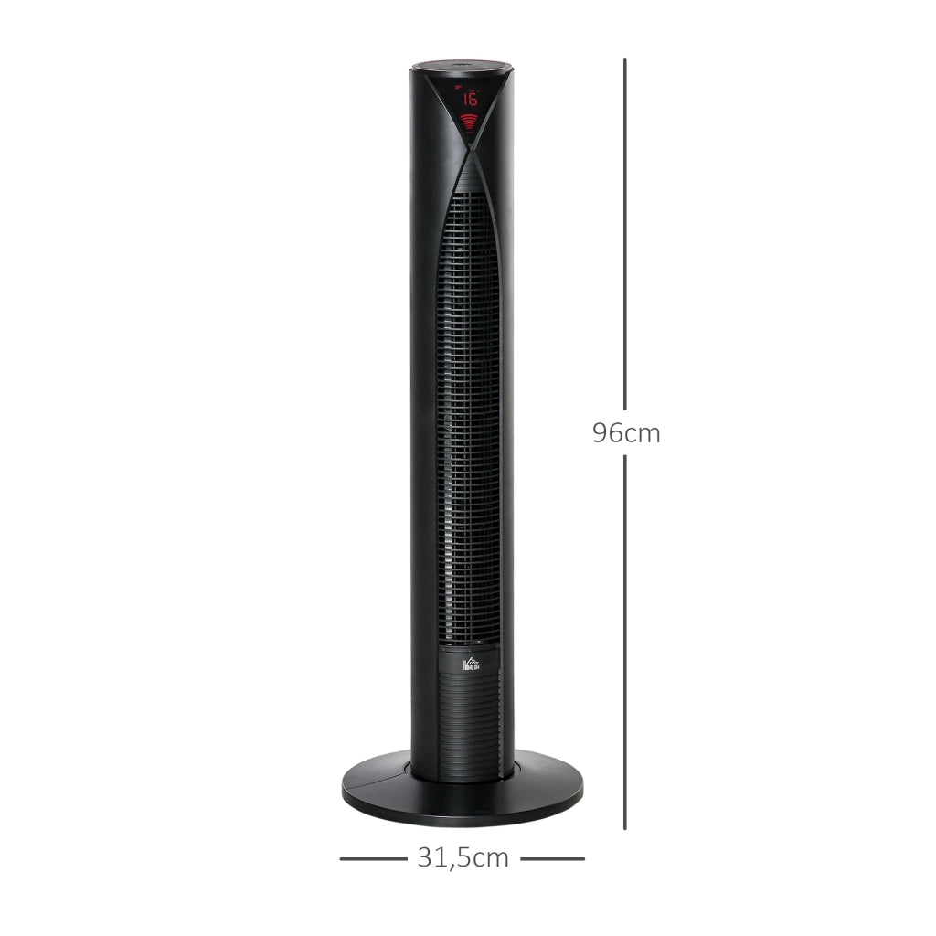 Ventilatore a colonna silenzioso ¨C zephmum ¨C nero 31.5x31.5x96 cm