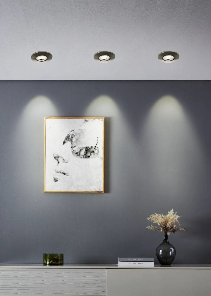 Faretto Incasso Moderno Gedrez Plastiche Grige Trasparente Led 4,9W 2600Lm Ip20