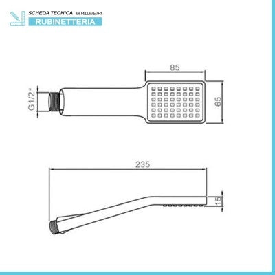 Miscelatore vasca con duplex cromato serie Recta