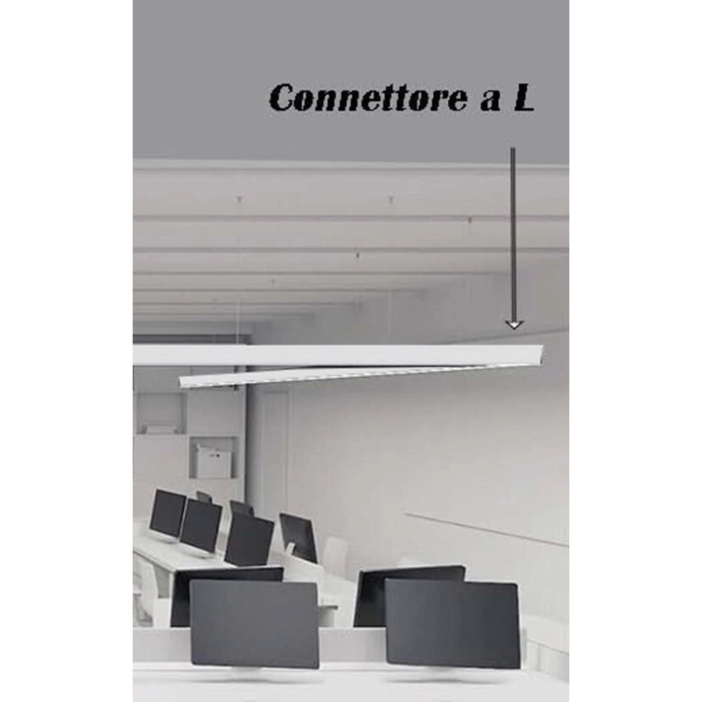 Trade Shop - Lampada Di Raccordo Connettore A L Per Lampadario 12w Luce Selezionabile Cct Ll57-l-3c - Bianco