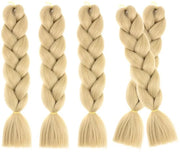 Trecce di capelli - Trecce a box - estensioni capelline - trecce a velt - 25 cm Trecce - Per Trecce a box a maglia Capelli Senegalese Twist - 5 pezzi - Ragazzi Ragazze Donne colore grano