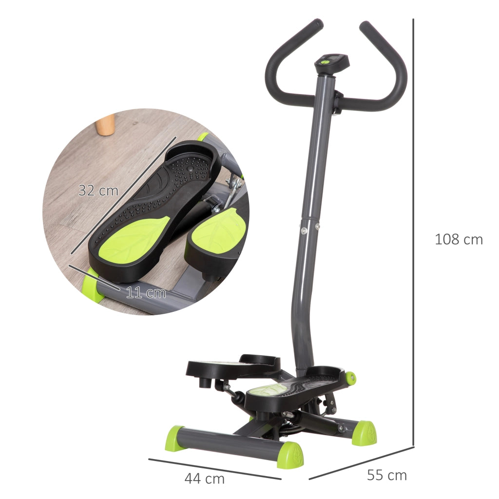 Stepper con Manubrio ¨C Xylo ¨C Display LCD Resistenza Regolabile Acciaio