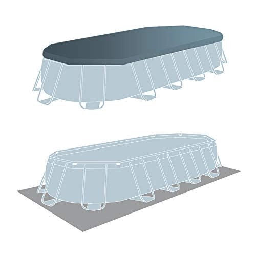 Intex Piscina 26798 Prisma Metal Frame Ovale con Filtro A3, dimensioni 610x305x122 cm