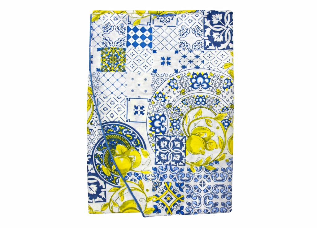 Tovaglia Salotto Cucina 100% Made In Italy Rotonda 180cm Diverse Fantasie - Rotonda 180 - Positano