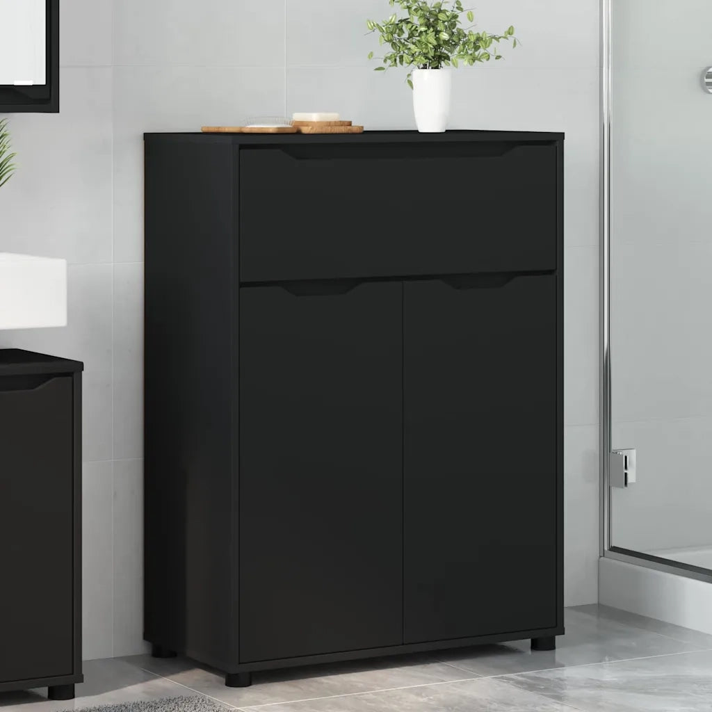 Mobile da Bagno Nero 72,5 x 36,5 x 100 cm Legno multistrato 888768