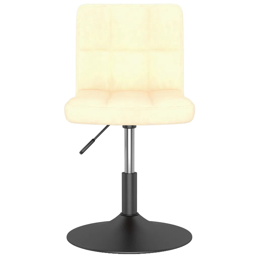 Sedie da Pranzo Girevoli 2 pz Crema in Velluto cod mxl 29044