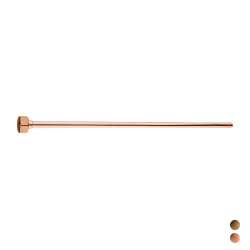 TUBO D. 10 CON CARTELLA E CALOTTA G 1/2- Bronzato- PB- pezzi 1