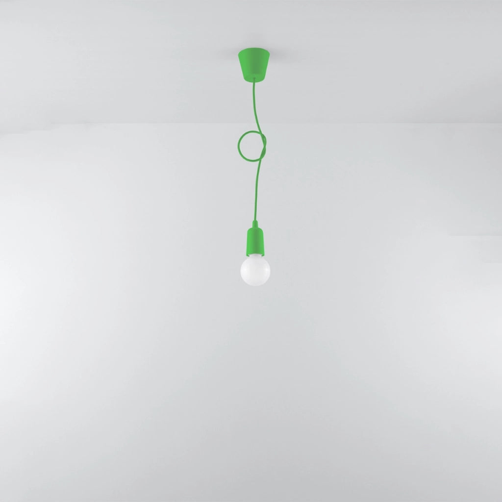Lampada a sospensione DIEGO 1 verde