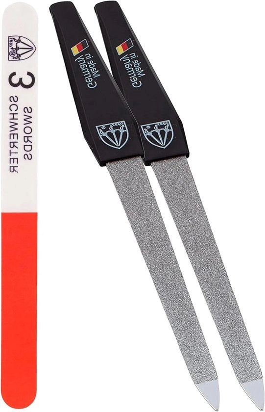 Set di 2 punterelle di smeraldo e macchina per levigare unghie - ideale per unghie curate - 3 pezzi