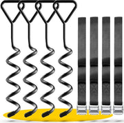 Kit di trampolino - versione premium extra sicura - anello di trampolino - attacco di trampolino al pavimento - palo di fondazione - cinghie regolabili XXL - 2,50 m - sicuro