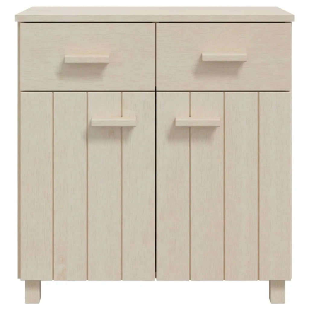 Buffet credenza cassettiera armadio mobile contenitore organizer per cucina soggiorno salotto 79 x 40 x 80 cm legno massello di pino marrone 02_0032176