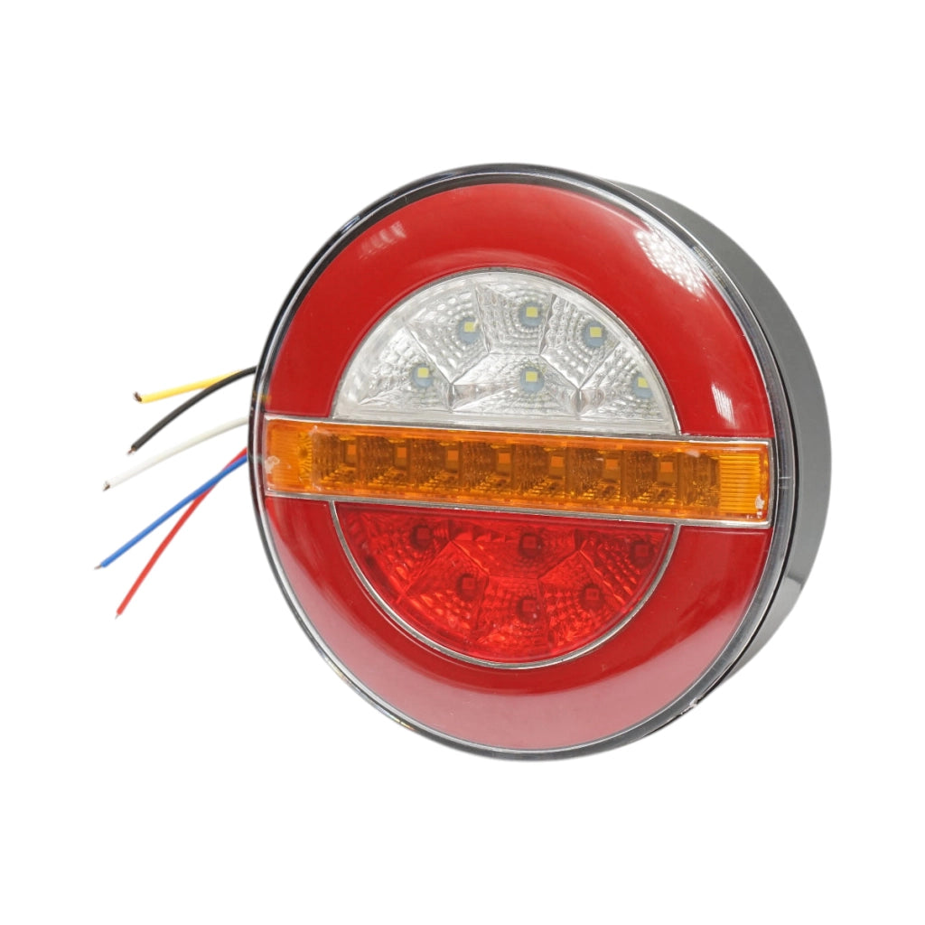 Luce freno posteriore rotonda LED 12V/24V universale 140x40mm Breckner Germany