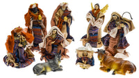 Natività 9 Personaggi H25 cm in Resina e Tessuto Vanzetti