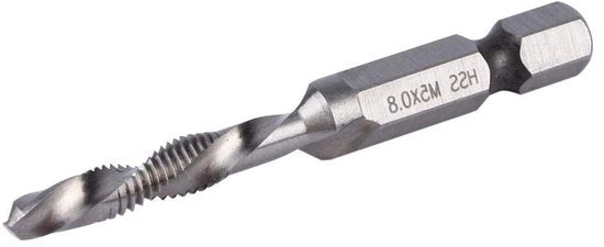 Set di punzoni a cono per fori a tazza con maniglia a sei facce M5 HSS 1/4" con set di punzoni a tazza per utensili elettrici