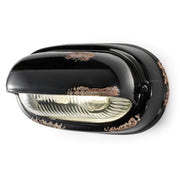 Applique Vintage Orizzontale Ceramica Nera 1 Luce E27