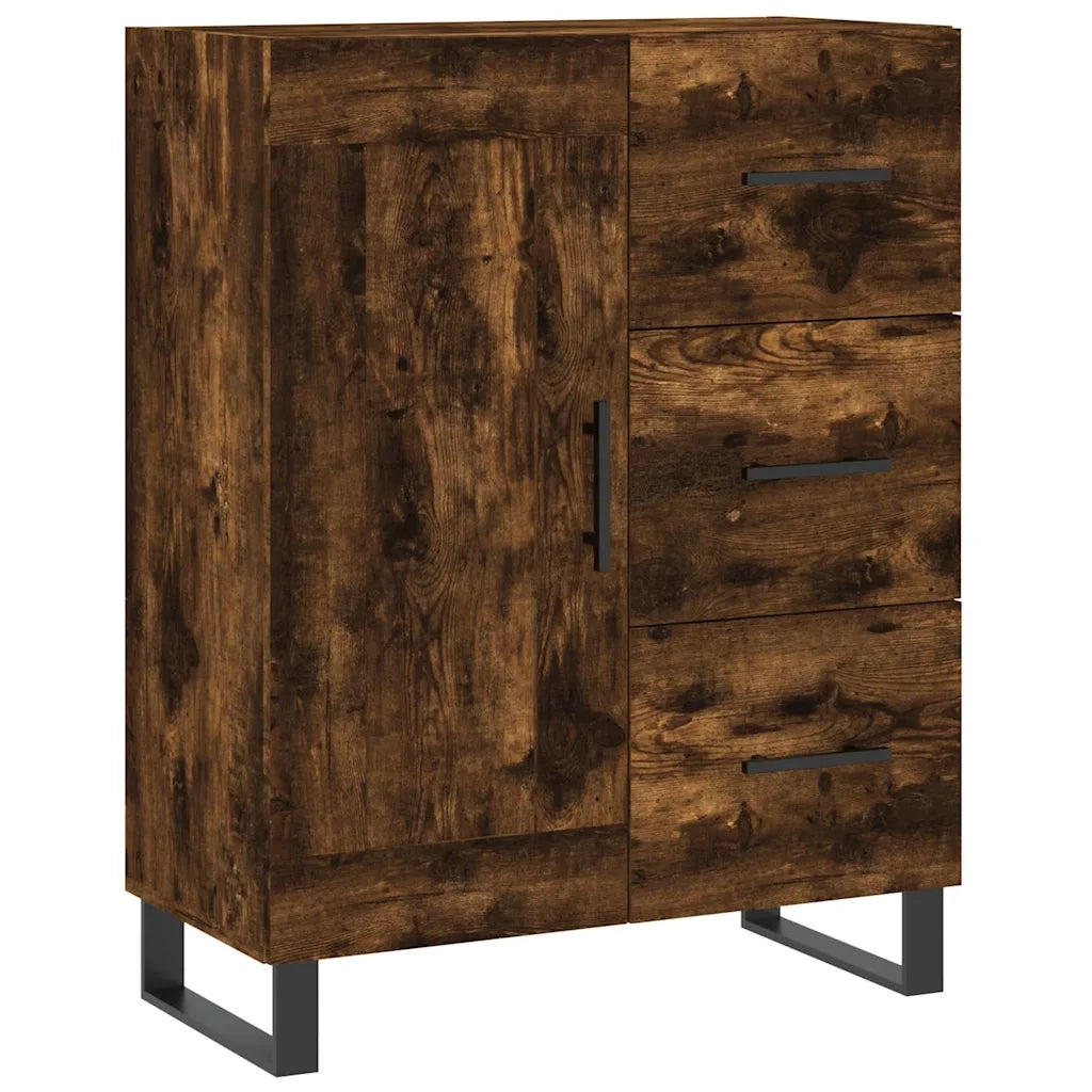 Credenza Rovere Fumo  69,5x34x180 cm in Legno Multistrato 3196040