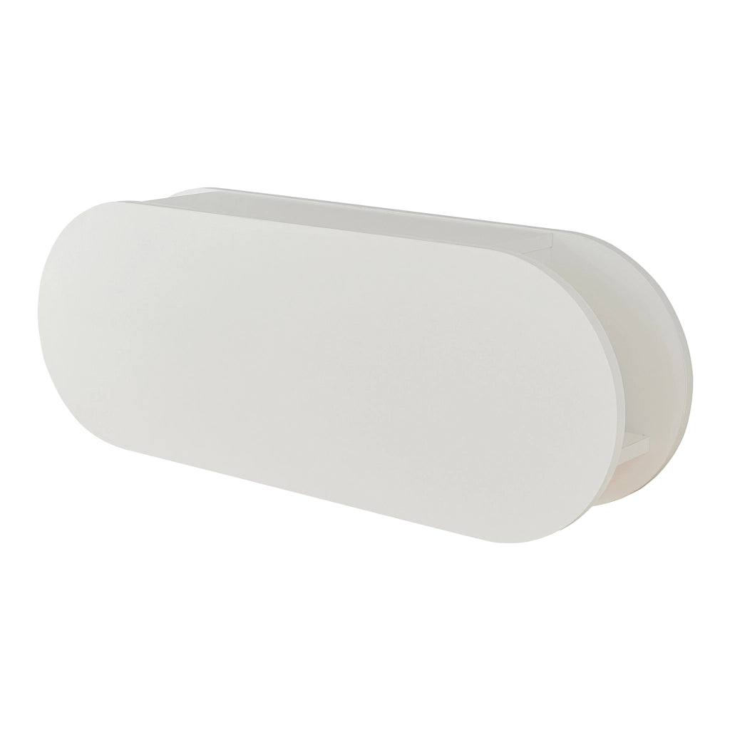Appendiabiti da Parete Vilkön con Anta a Ribalta e Ganci 80 x 16 x 30 cm - Bianco [en.casa]