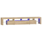 Mobile TV | Armadietto TV | Mobile Porta TV con Luci LED Rovere Sonoma 230x36,5x40 cm
