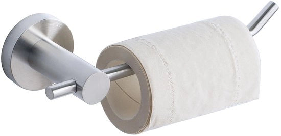 Supporto per carta igienica in acciaio inossidabile 304, 21 cm, supporto per carta igienica da fissare con martello, supporto per carta igienica robusto per bagno e cucina, finito a spazzolato