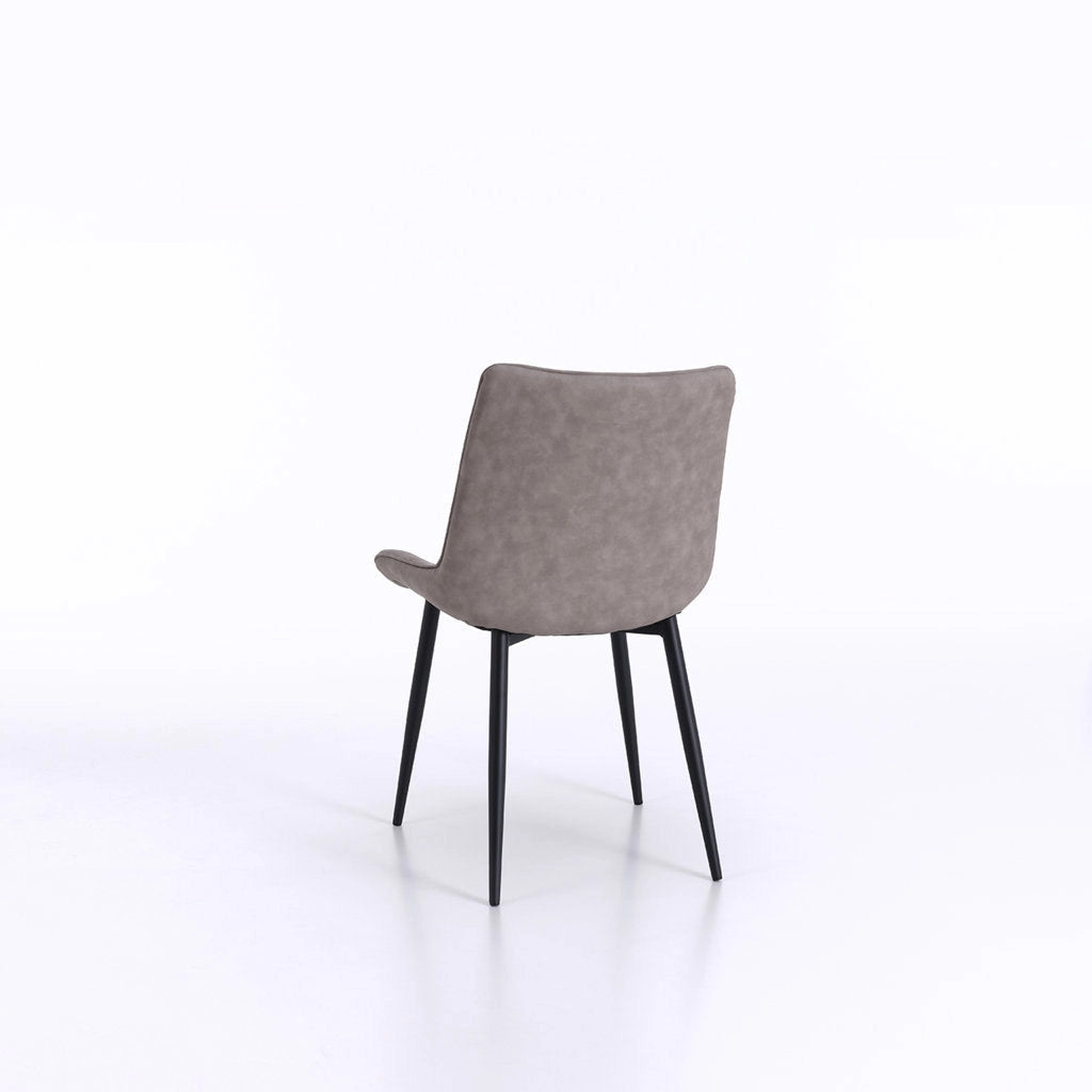 Set 4 Sedie 49x52x85 cm in Similpelle Tortora