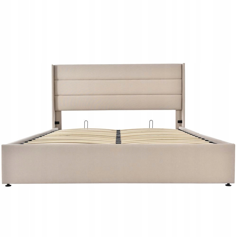Letto contenitore - Xylo - 140x200 cm - Bianco trapuntato