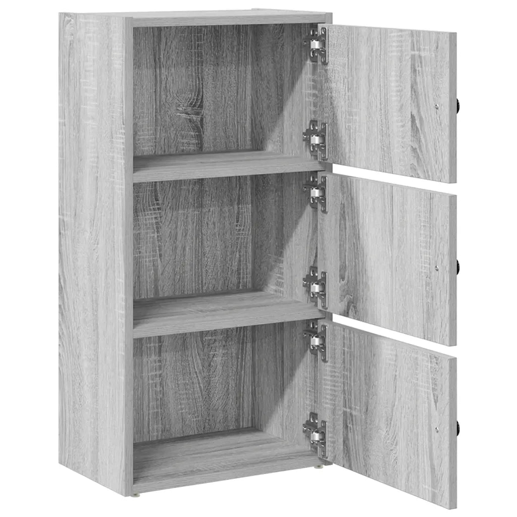 Libreria Grigio Sonoma 40x24x77 cm in Legno Multistrato