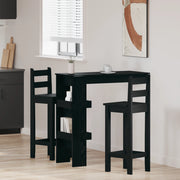 Tavolo da Bar - Rovere Nero - 102x55x103.5 cm - Realizzato in Legno Ingegnerizzato