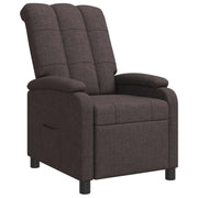 Poltrona reclinabile Marrone Scuro Tessuto 42034961