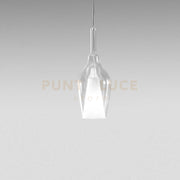 OFELIA S/12 MINI - VETRO  TRASPARENTE E PORTALAMPADA BIANCO 1 LUCE ATTACCO G9 CAVO TRASPARENTE SENZA BASE DI ATTACCO D.13CM H.33M