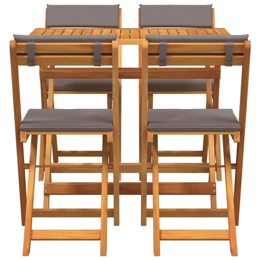 Set bistrot 5 pcs Olio Naturale Legno di Acacia Massello 4105505