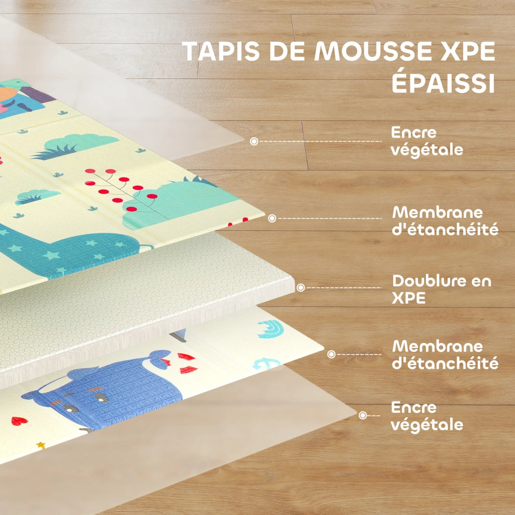 Tapis de jeu per bambini ¨C zephmum ¨C 196x176x1.5 cm multicolore