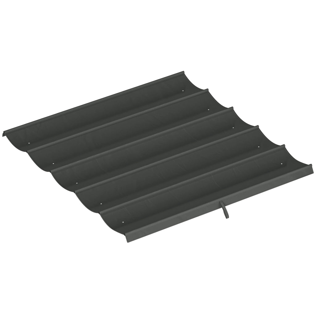 Telo per Pergola Retrattile 3x3 m ¨C zephmum ¨C 250x255 cm Grigio Scuro