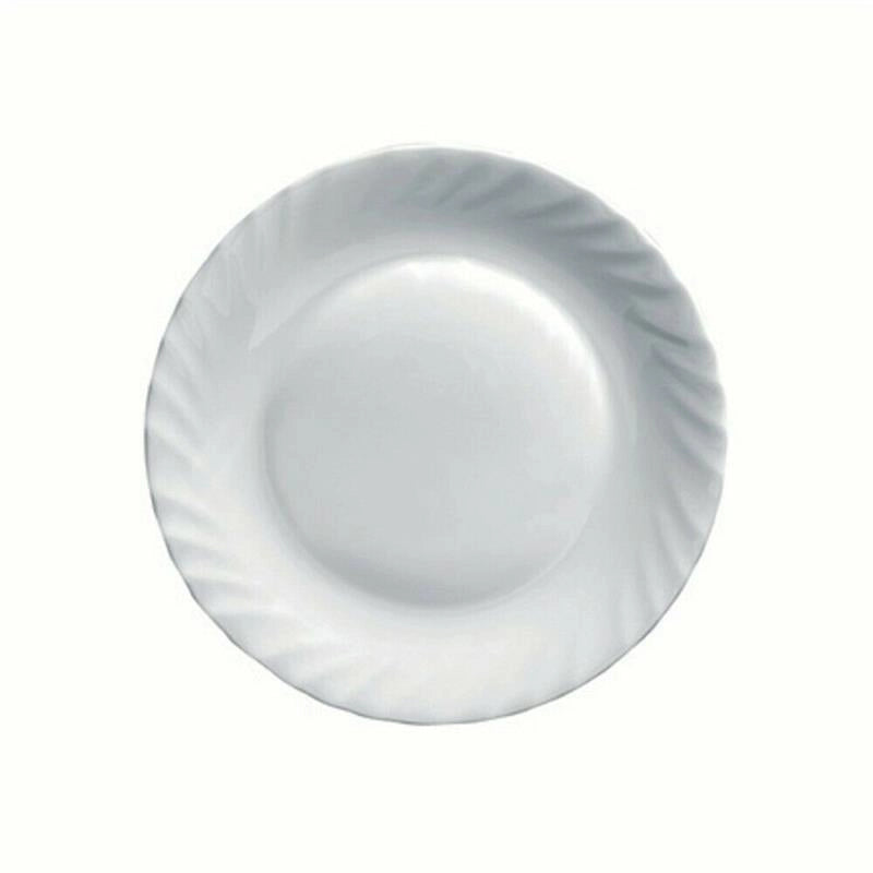 PRIMA PIATTO DA FRUTTA IN VETRO TEMPERATO BIANCO DA 20 CM