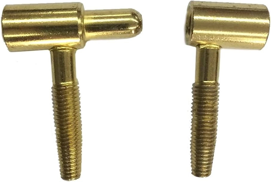 Cerniera Anuba maschio femmina per porte e finestre in legno 13 mm ottonato