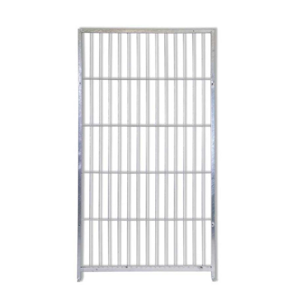 Box per cani in rete predisposto alla copertura zincato elettrolitico da 200x200x altezza 180 cm
