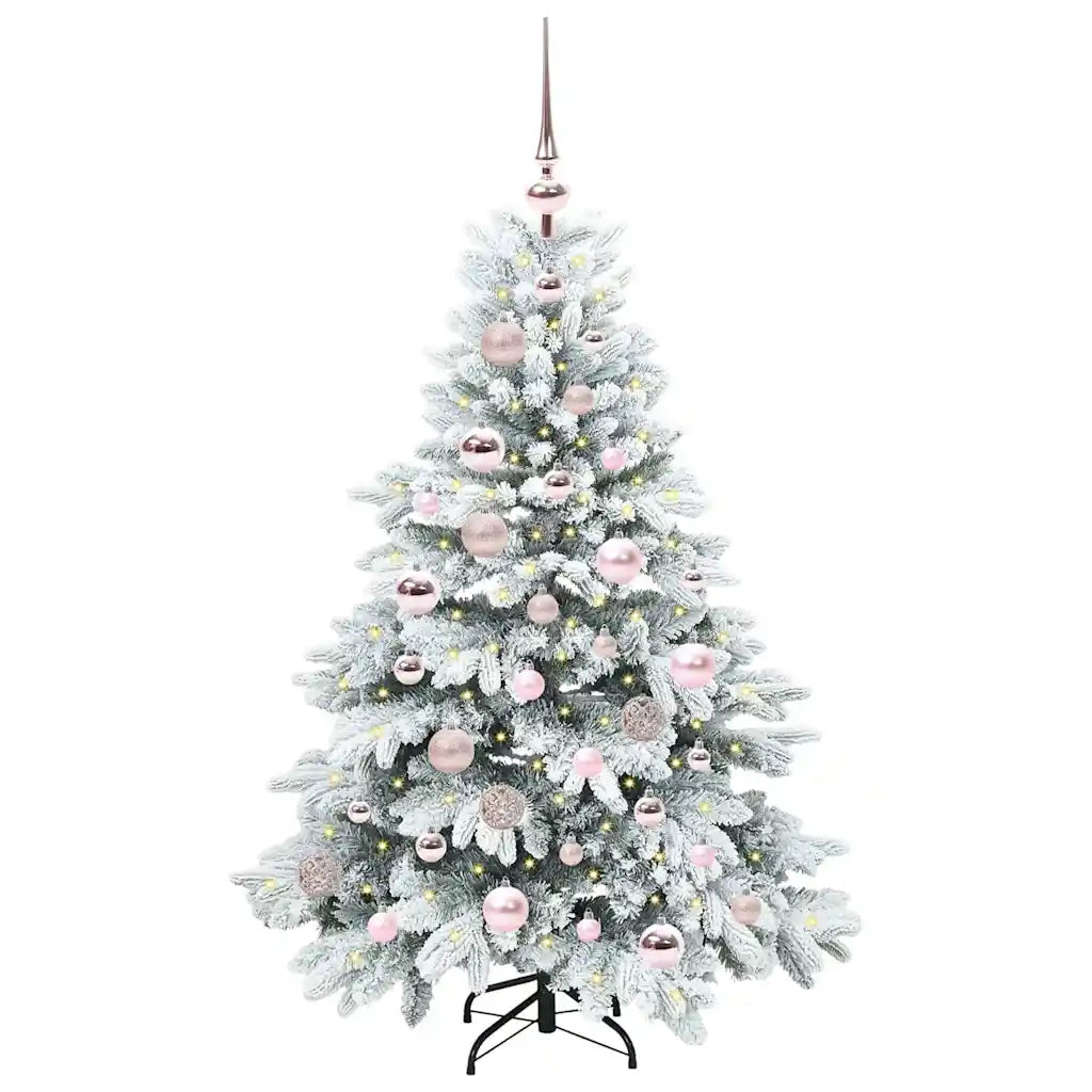 Albero di Natale artificiale con 150 LED Bianco 120 cm PE e PVC 3397590