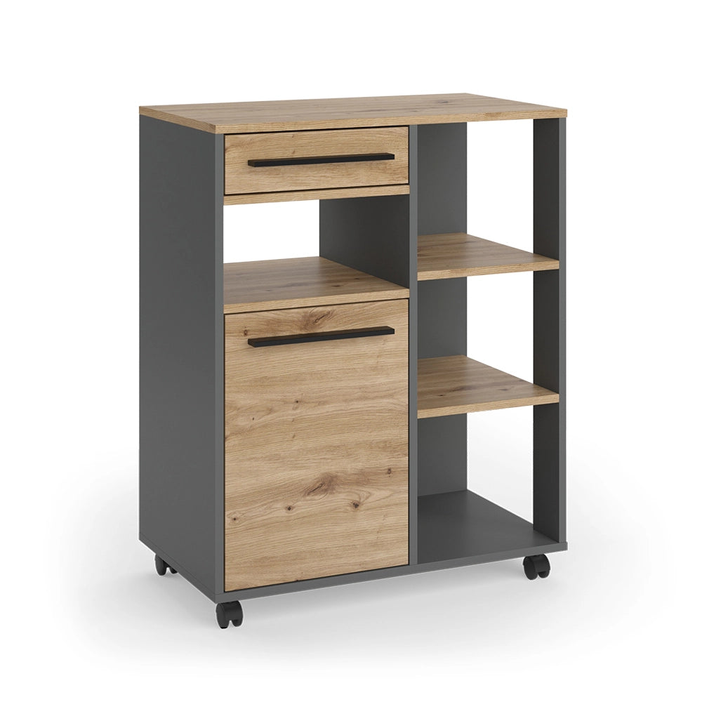 Vicco Buffet da cucina Rovere artigianale/Antracite 72.2 x 41.9 cm