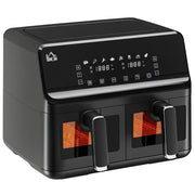 Friggitrice ad Aria 8L 2500W ¨C zephmum ¨C 38,5x38x30,5 cm Nero