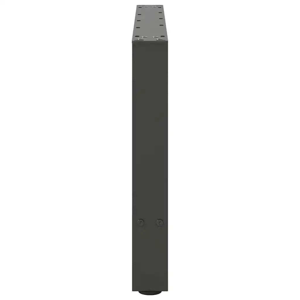 vidaXL Gambe per Tavolino da Caffè Antracite 2 pz 70x(42-43) cm Acciaio