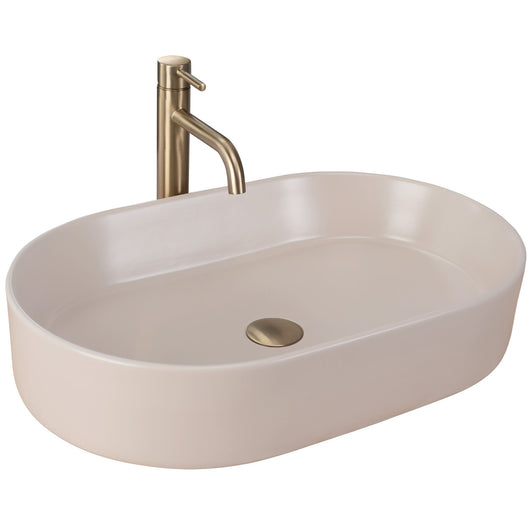 Lavabo Da Appoggio Rea Nadia 60 Beige Matt