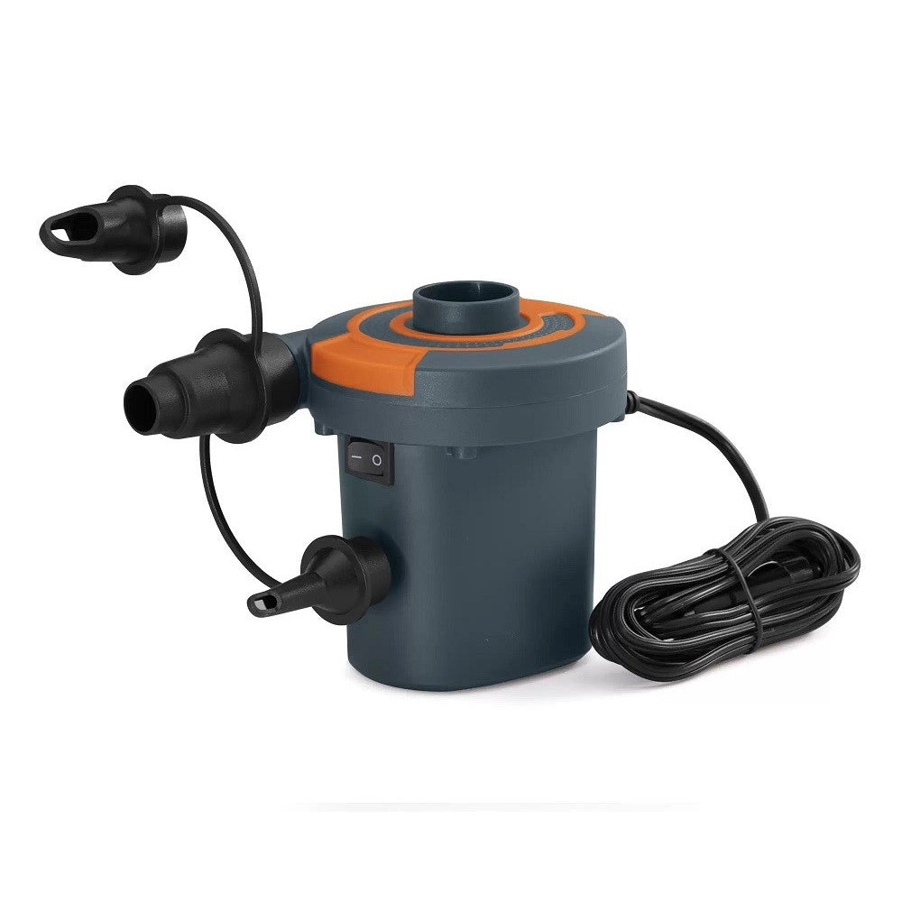 Pompa Di Gonfiaggio Elettrica 3 Adattatori Per Valvole Accendisigari 12v 62144         