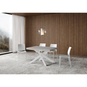 Tavolo allungabile 120/380x90 cm Volantis telaio Bianche - Cashmere
