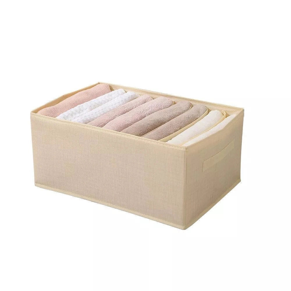 Trade Shop - Organizer Salvaspazio Per Armadi Scatola Pieghevole 9 Scomparti 36x20x25cm 87402 -