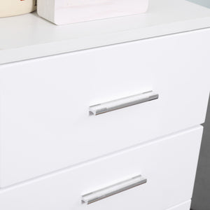 Mobile Bagno 1 Anta 1 Cassetto 35x30x77,5 cm in Legno Bianco